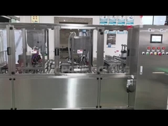 Máquina llenadora y selladora de vasos lineal