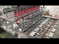 Máquina de corte de bandejas de bloques de curry, de llenado y sellado de líneas punteadas