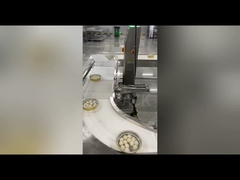 Línea de embalaje de llenado de contenedores de papel de aluminio, sellado, pesaje y etiquetado