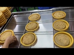 Máquina de sellado de bandejas de alimentos lineal Forma y diseño personalizables para palets de gran diámetro