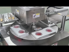 Máquina de sellado de tazas de papel de aluminio de queso rotativo Productos lácteos