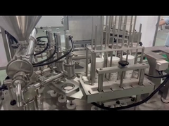 máquina de cubrir la taza rotativa de yogur para cubrir la taza de mermelada de chocolate con crema