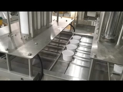 Sistema de control PLC Máquina de sellado automático de bandejas de plata para contenedores de alimentos de avena