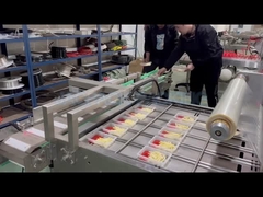 Máquina de sellado de bandejas de vacío de alimentos cocidos, máquina de sellado de bandejas de almuerzo de 380V