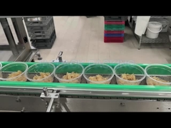 Máquina rotativa de alta velocidad de llenado de tazas de postres con crema con canela