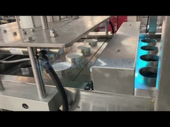 Máquina lineal de llenado y sellado de tazas de yogur para bebés