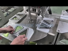 Máquina rotativa de sellado de cajas de comida rápida de sándwich para sello térmico de plástico