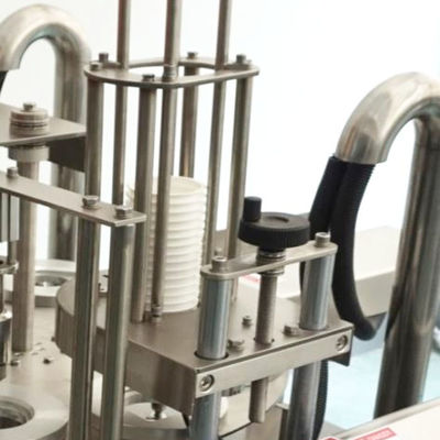 comprar 0.3-0.5 mm de espesor Máquina de sellado automático de tazas para envases de tazas de 90-100 mm online manufacture