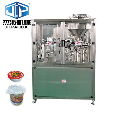 comprar Automático PLC HMI Control yogur zumo de agua salsa miel crema de llenado y máquina de sellado online manufacture