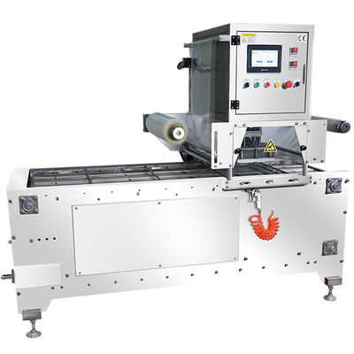 0.04mm MAP Máquina de sellado de bandejas 220V/50HZ Fuente de alimentación 0.4-0.6Mpa Presión del aire