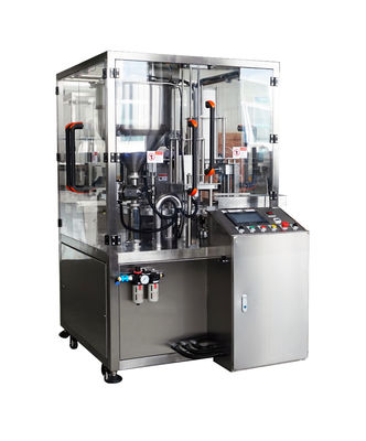 Máquina de sellado automático de llenado de tazas rotativas de control PLC para yogur