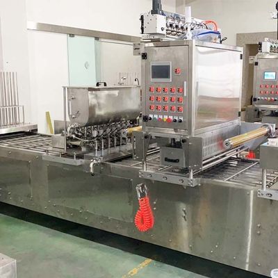 Máquina de embalaje de bandejas de comida 3.5kw para ensalada de comida rápida