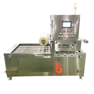 Máquina automática de embalaje de bandejas 30-50 envases/minuto para bandejas de hongos