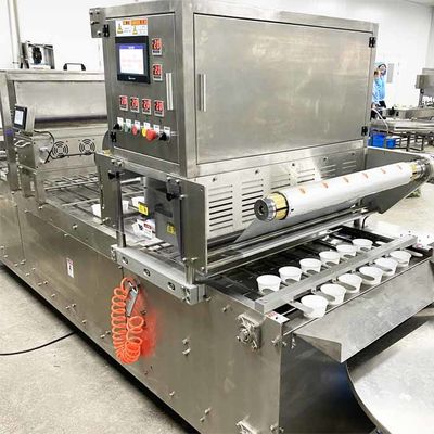 30 a 50 bandejas/min Máquina de embalaje de bandejas de gas para alimentos para mascotas