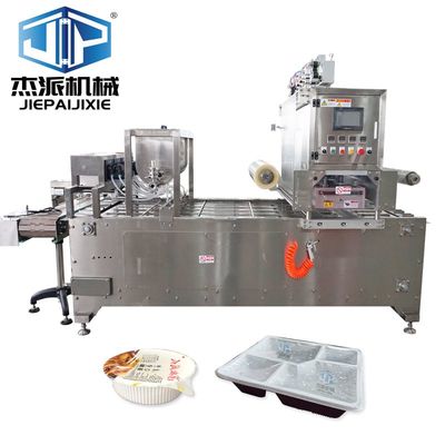 Sistema de control PLC Máquina de sellado automático de bandejas de plata para contenedores de alimentos
