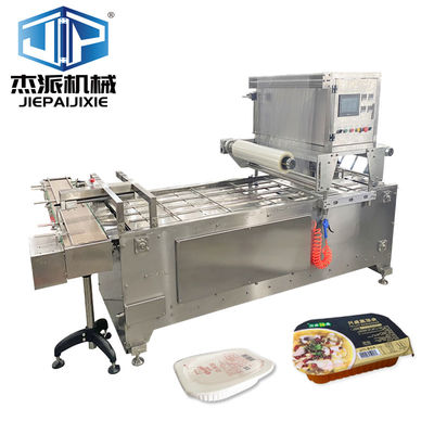 Forma de embalaje bandeja / tazón / contenedor máquina de sellado automática bandeja de acero inoxidable