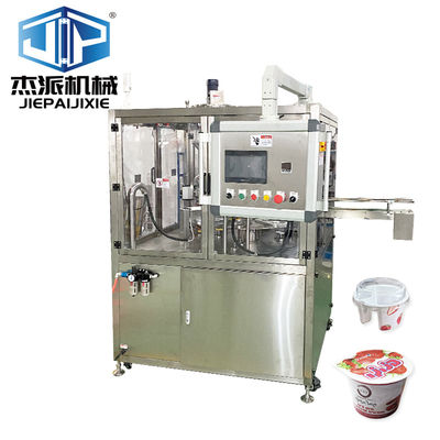 Máquina de llenado y sellado para la producción de grandes volúmenes de 2000 tazas/hora de helados y yogur