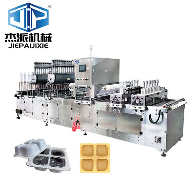 Equipo de llenado de bandejas de volumen de 50 ml a 200 ml con sistema de control PLC avanzado y llenado personalizable